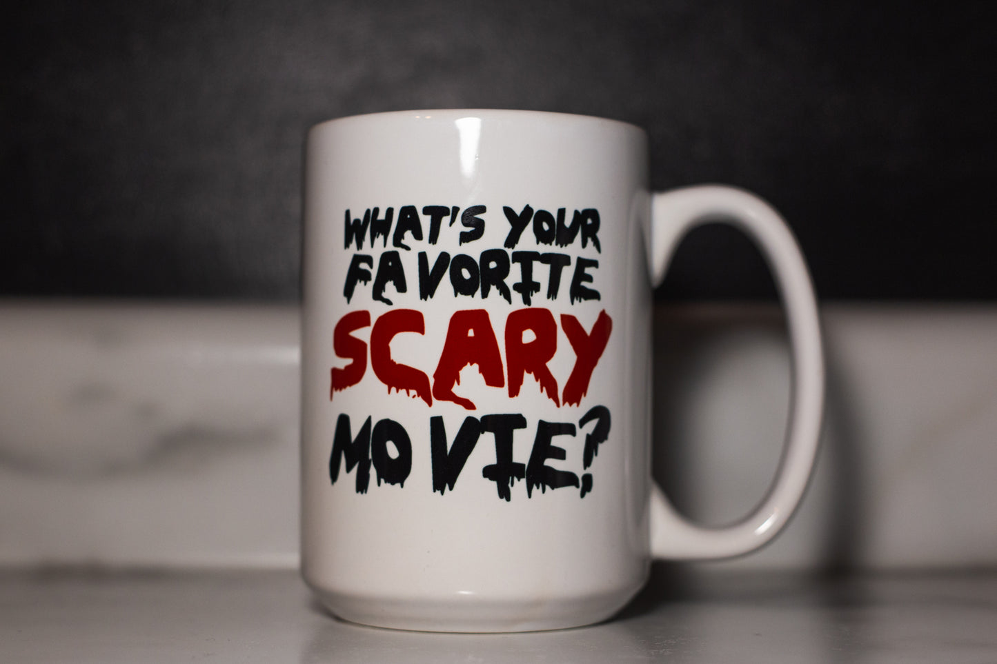 Woodsboro Horror Film Club (Scream) Mug, White Handle, 15oz