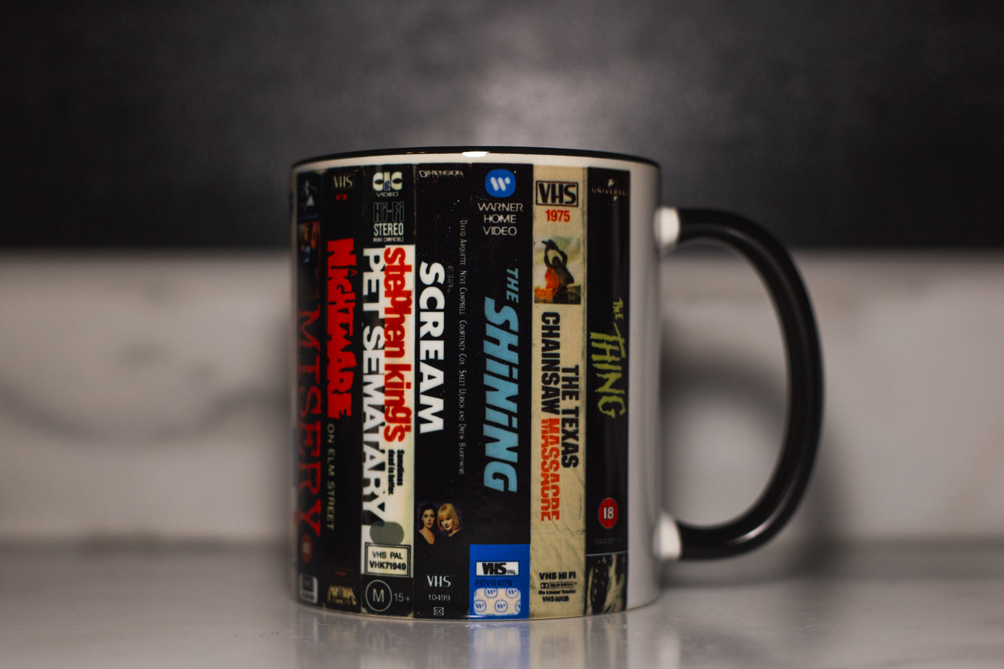 Horror VHS Sleeve Mug, 11oz