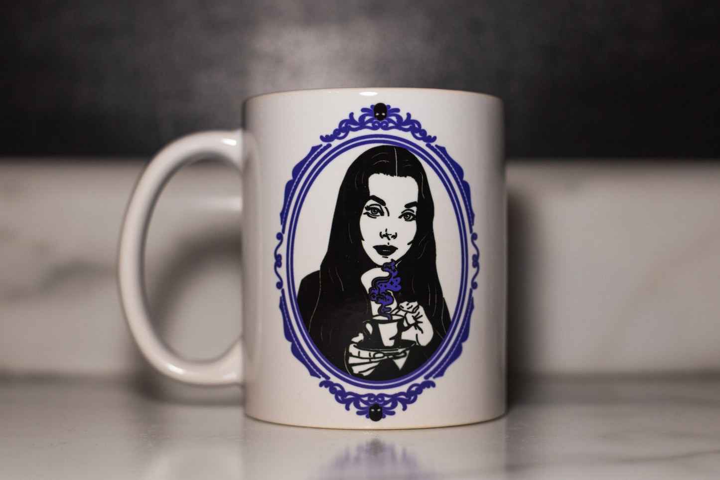 Morticia Mug, Plain, 11oz