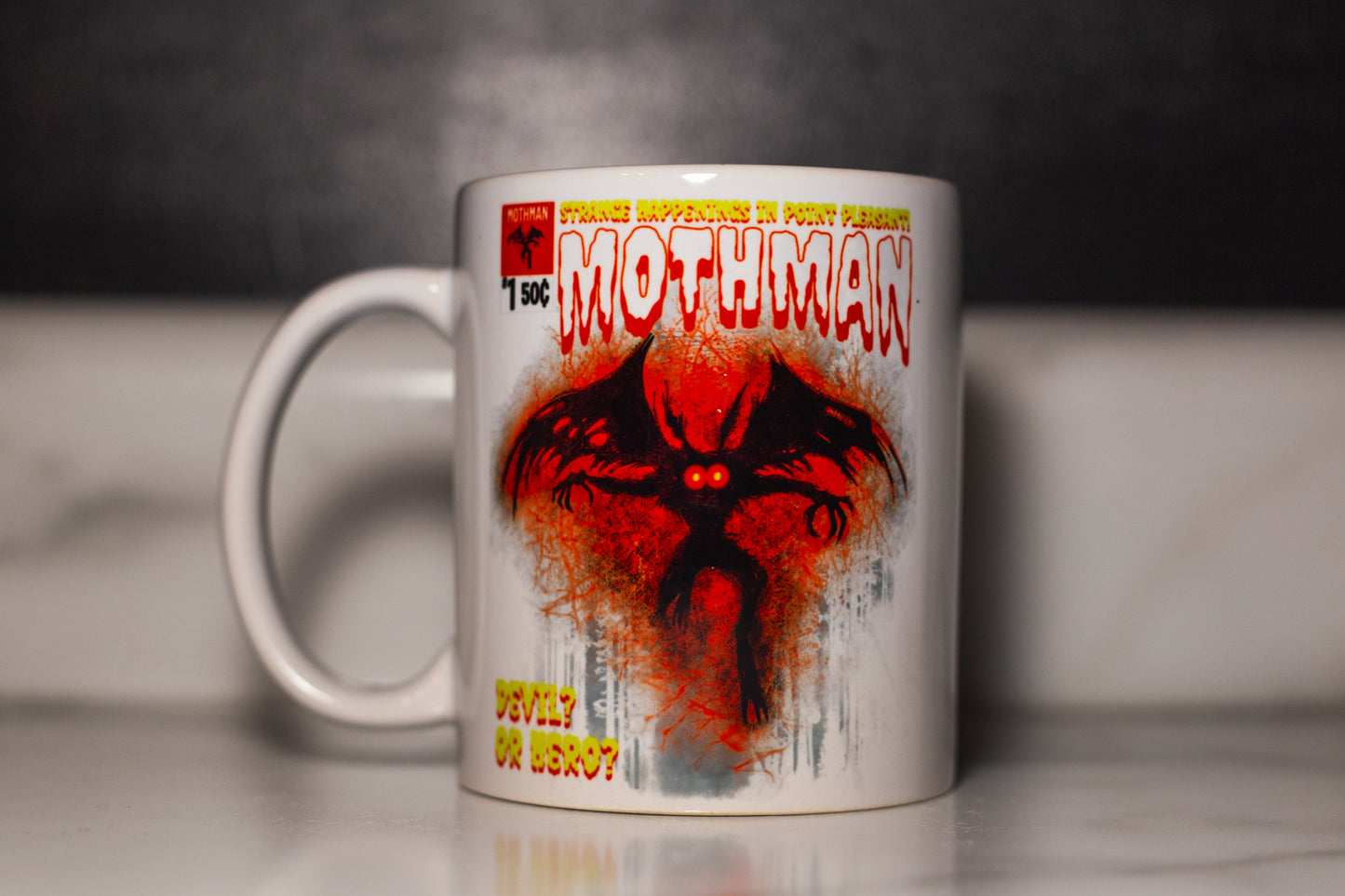 Mothman Comicbook Mug, 11oz