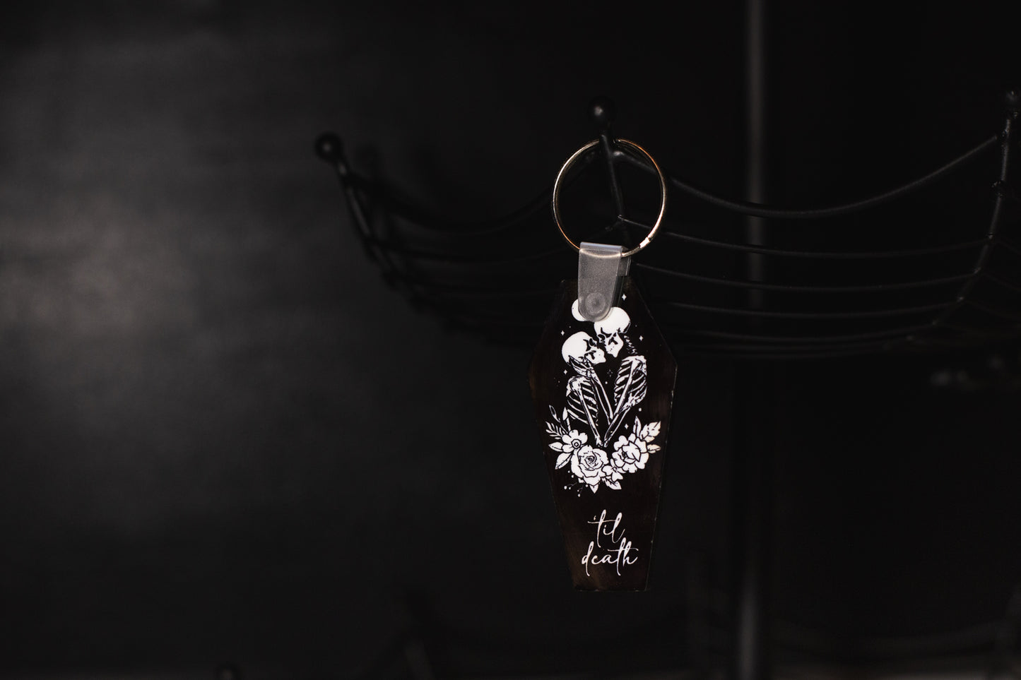 'Til Death Coffin Keychain