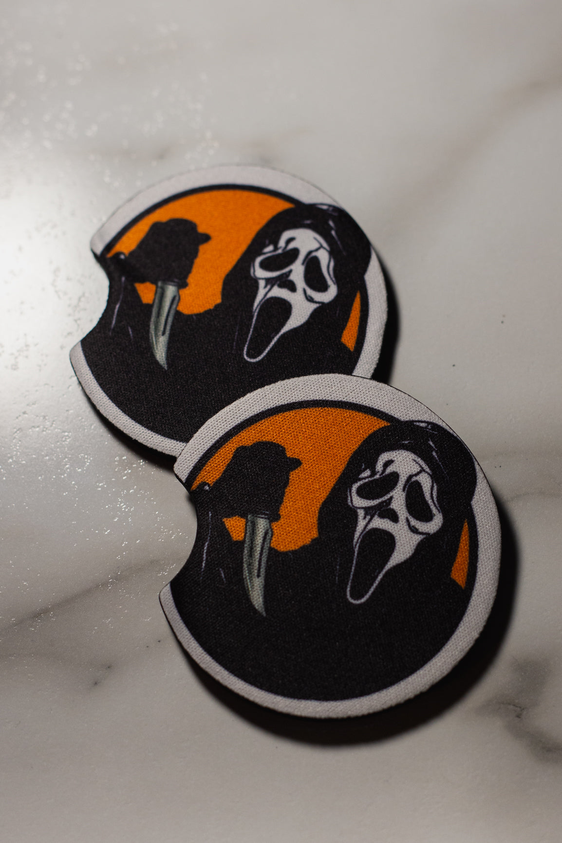 Ghostface (Scream) Car Coasters, set of 2