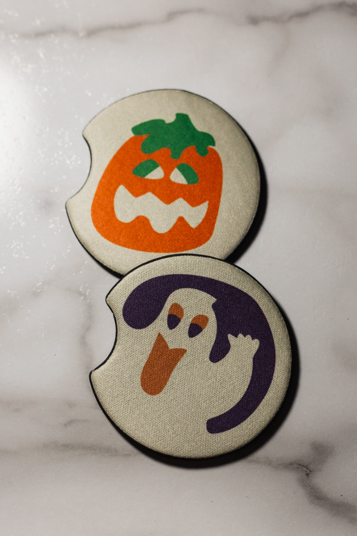 Halloween Sugar Cookie Car Coasters, set of 2