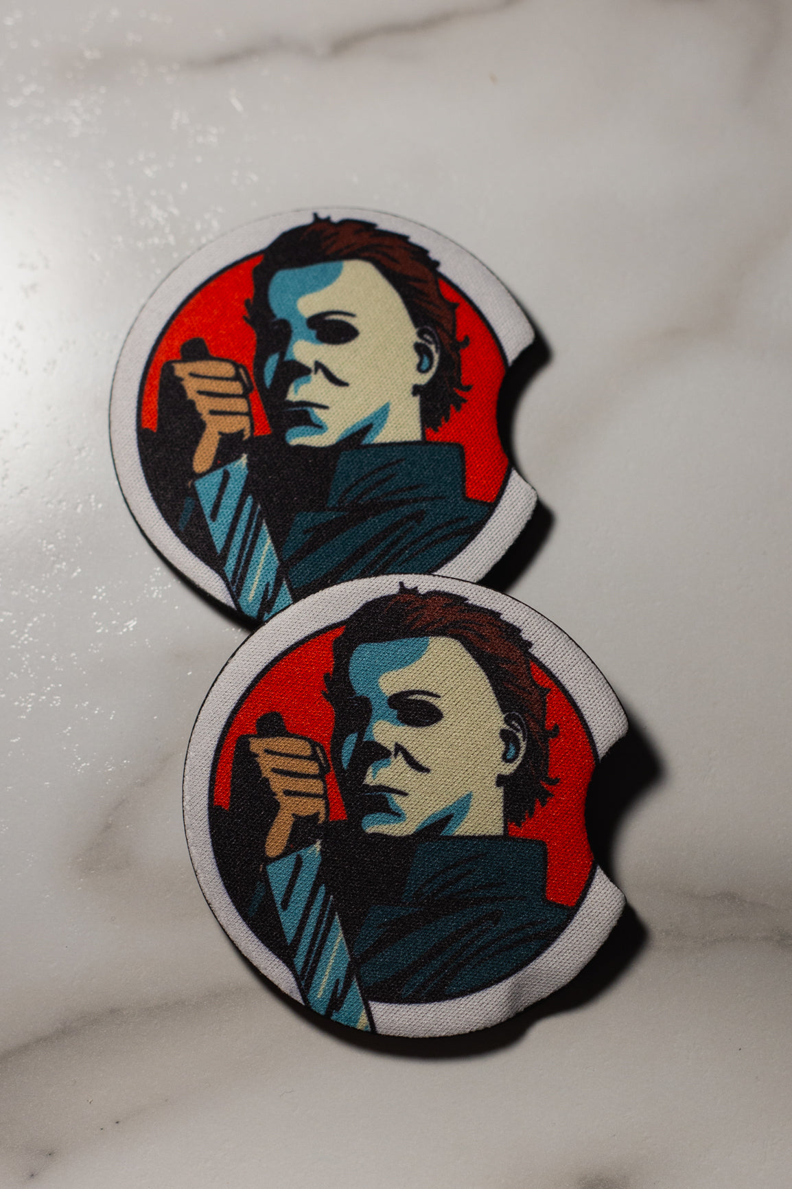 Michael Myers (Halloween) Car Coasters, set of 2