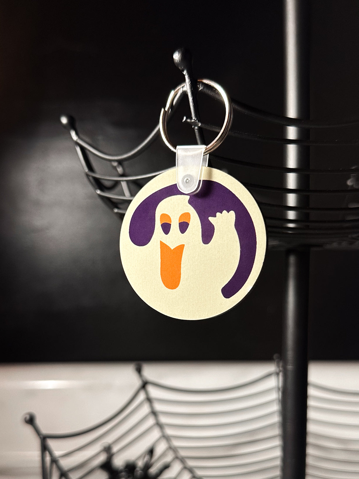 Ghost Sugar Cookie Keychain