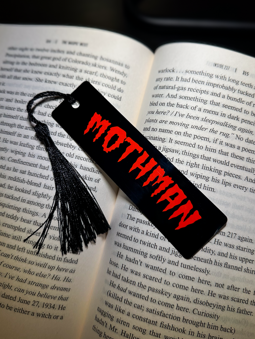 Mothman Metal Bookmark