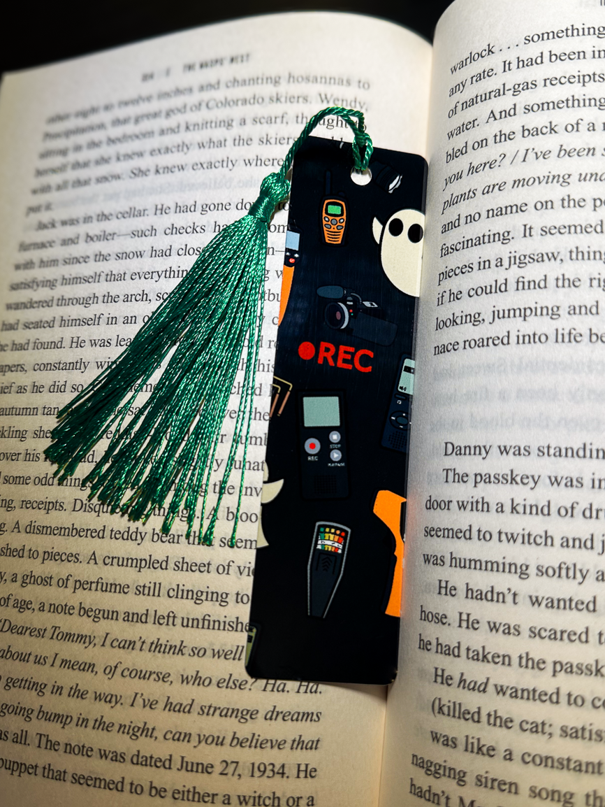 Ghost Hunter Metal Bookmark