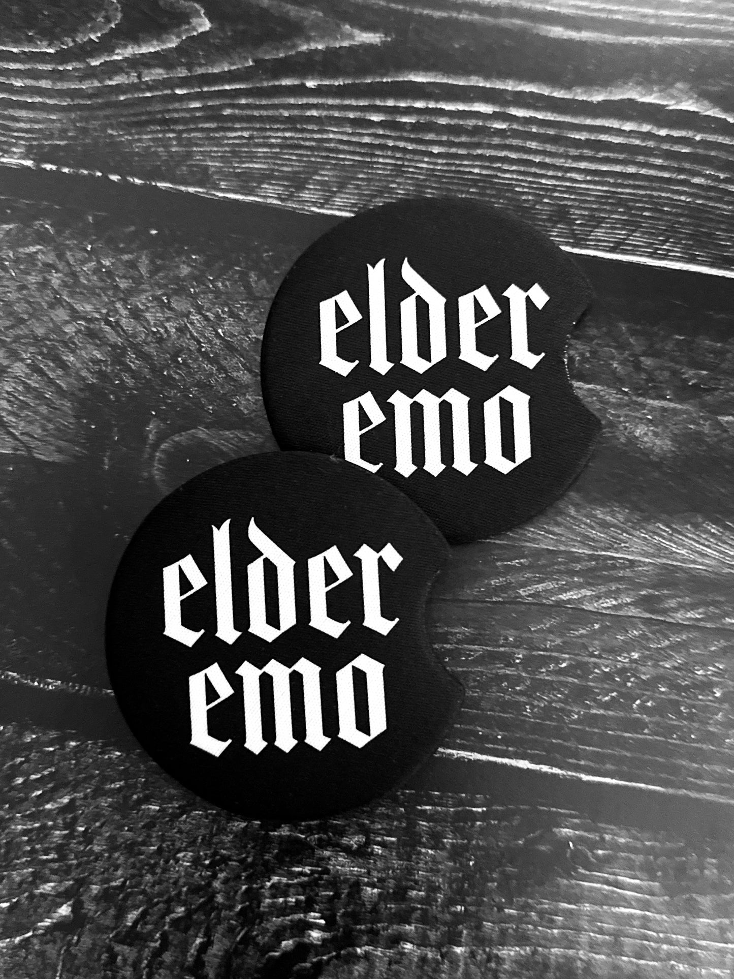 Elder Emo Car Coasters, set of 2