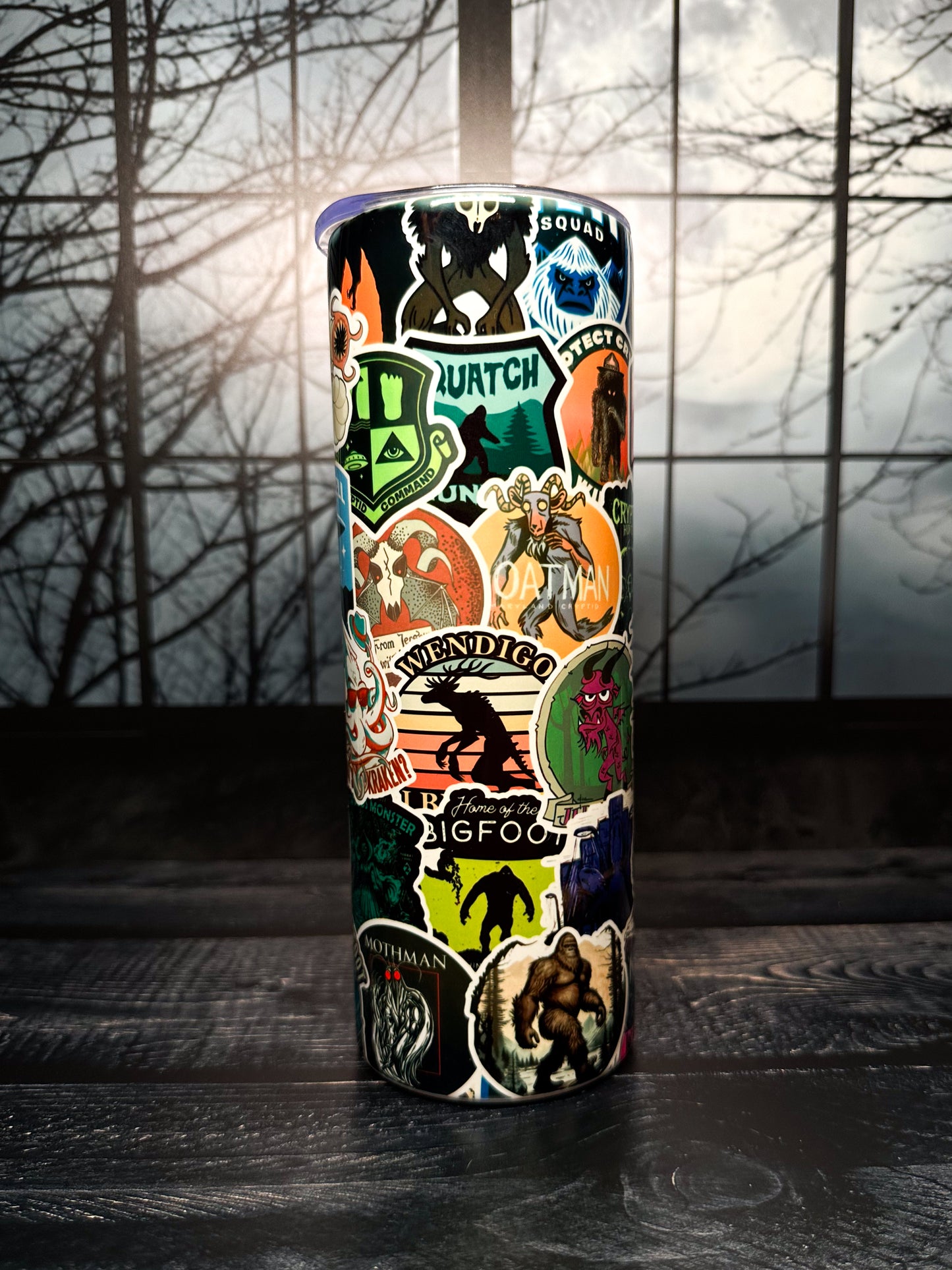 Cryptid Stickers Tumbler, 20oz