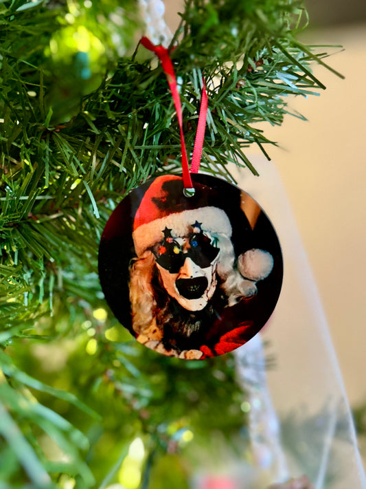 Art Santa Ornament