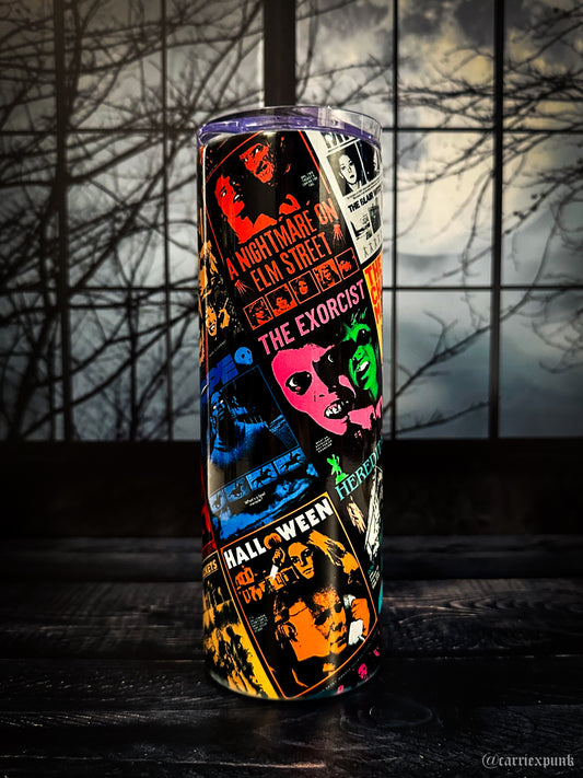 Pop Art Horror Posters Tumbler, 20oz