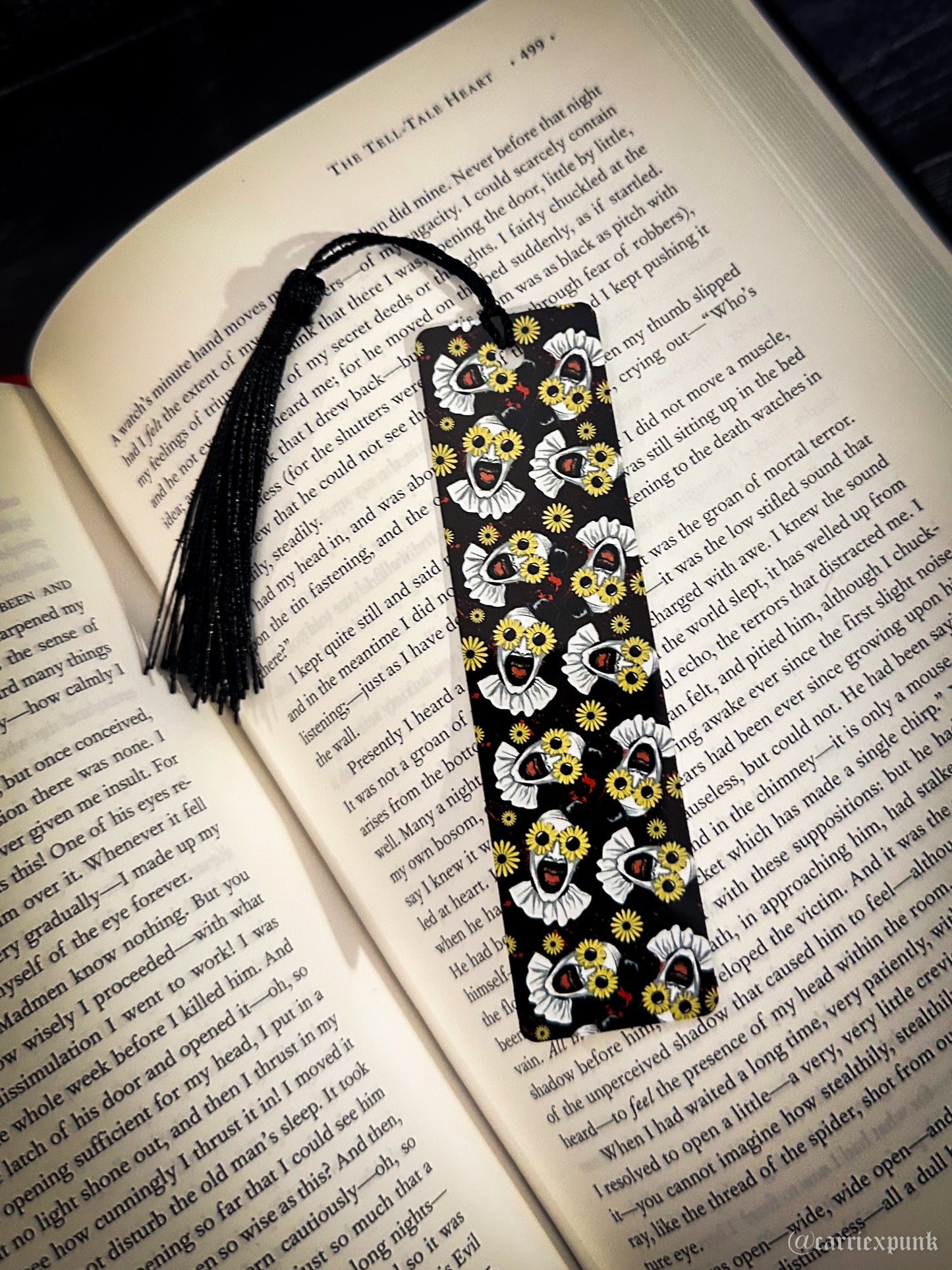 Art Flowers Metal Bookmark