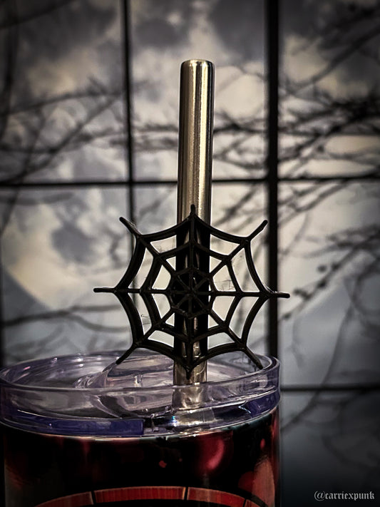 Spiderweb Straw Topper