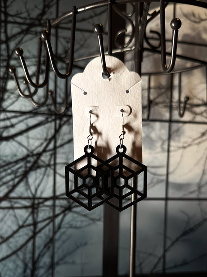 Spider Web Acrylic Earrings